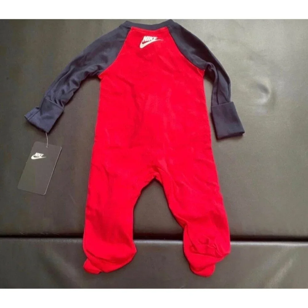 NWT Nike Sleeper Romper Coverall Baby Boys Size 3M